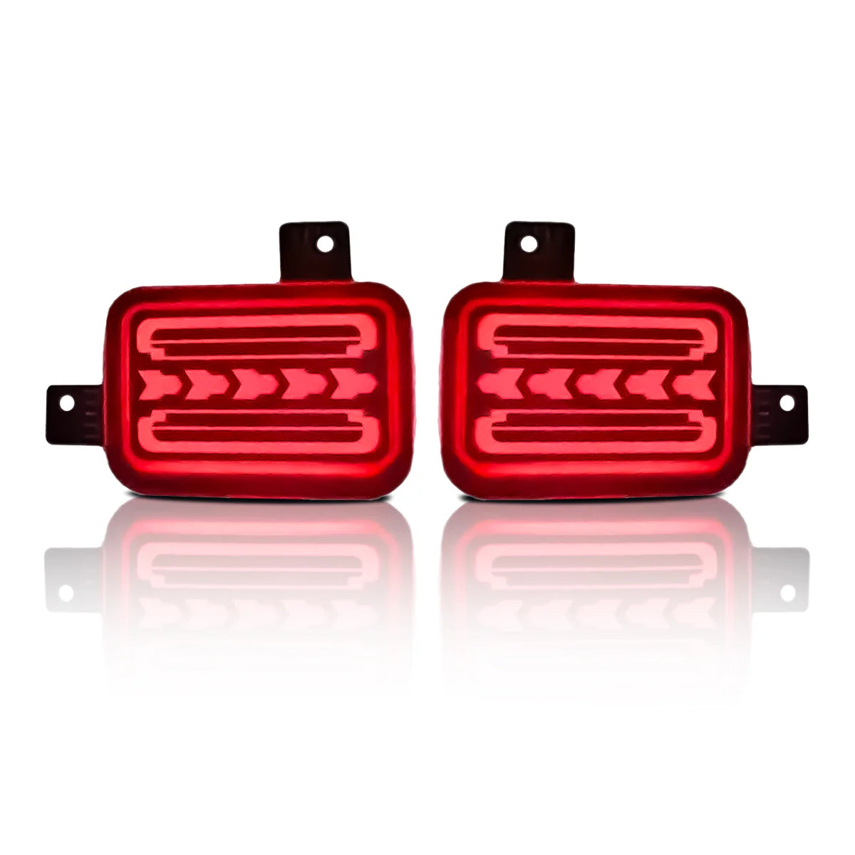 LED Reflector Lights with Running Indicator for Mahindra Thar Roxx (2024 Onwards) – Rear Strip Style