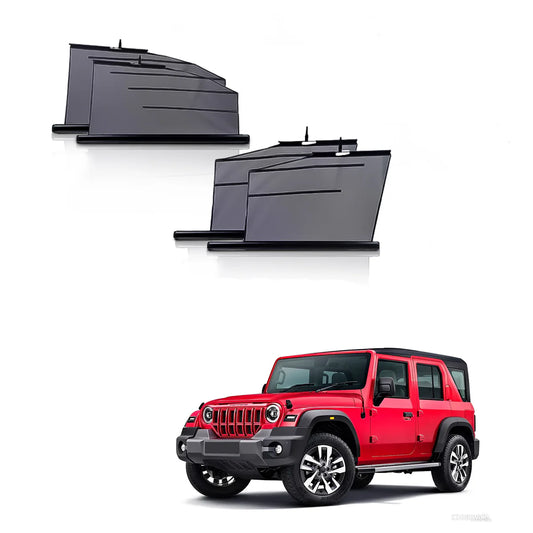 Automatic Window Roller Curtains for Mahindra Thar Roxx (2024 Onwards) – Retractable Sun Shades | UV & Heat Protection