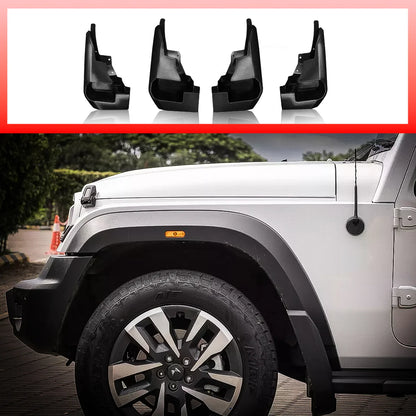 Mahindra Thar Roxx Heavy-Duty Mud Flaps – Set of 4 | Premium ABS Splash Guards