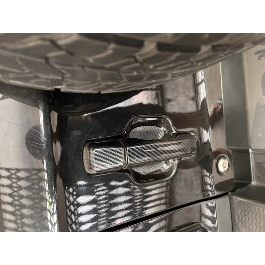 Cnleague Door Handle Cover for Mahindra Thar (2020 Onwards) – Black Carbon Finish