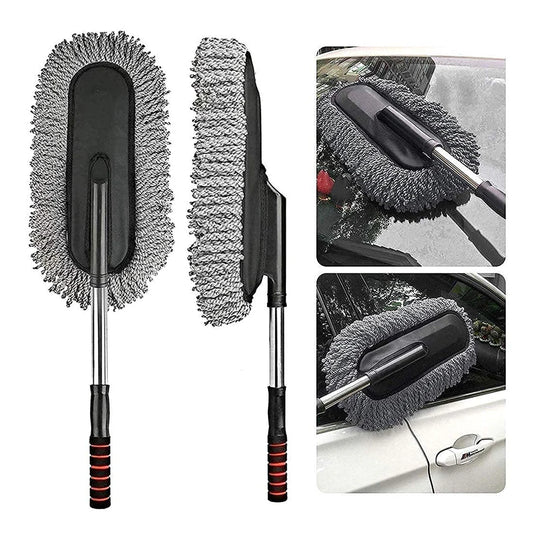 Multipurpose Microfiber Telescopic Duster Brush for Car & Home Cleaning